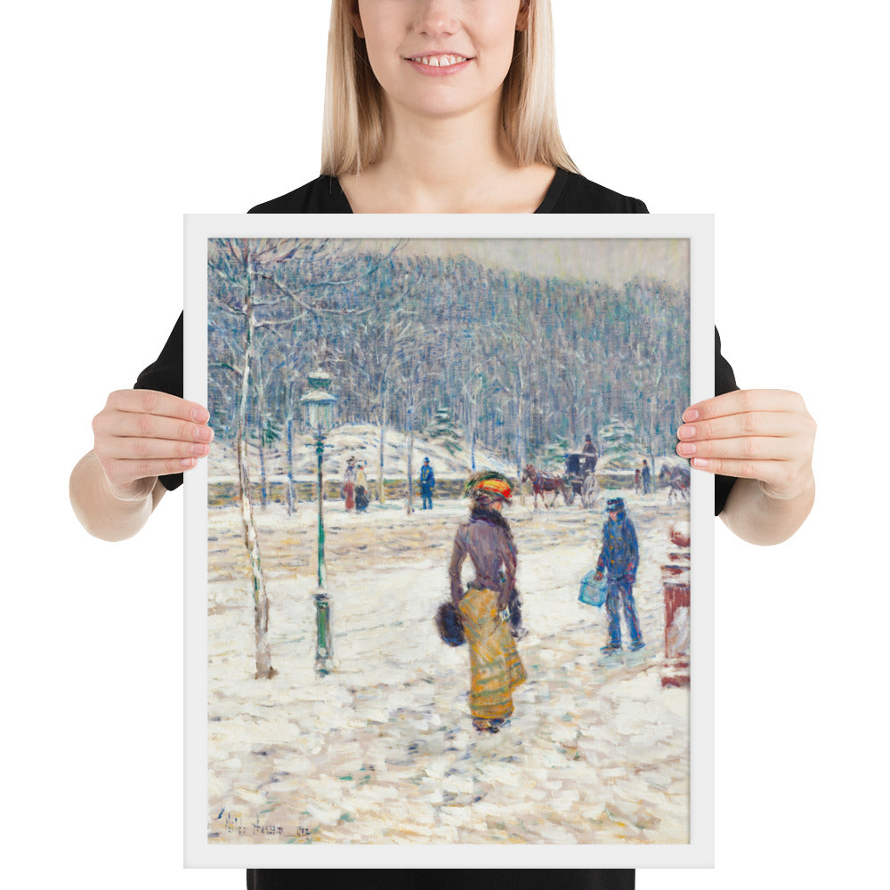 New York Street by Frederick Childe Hassam