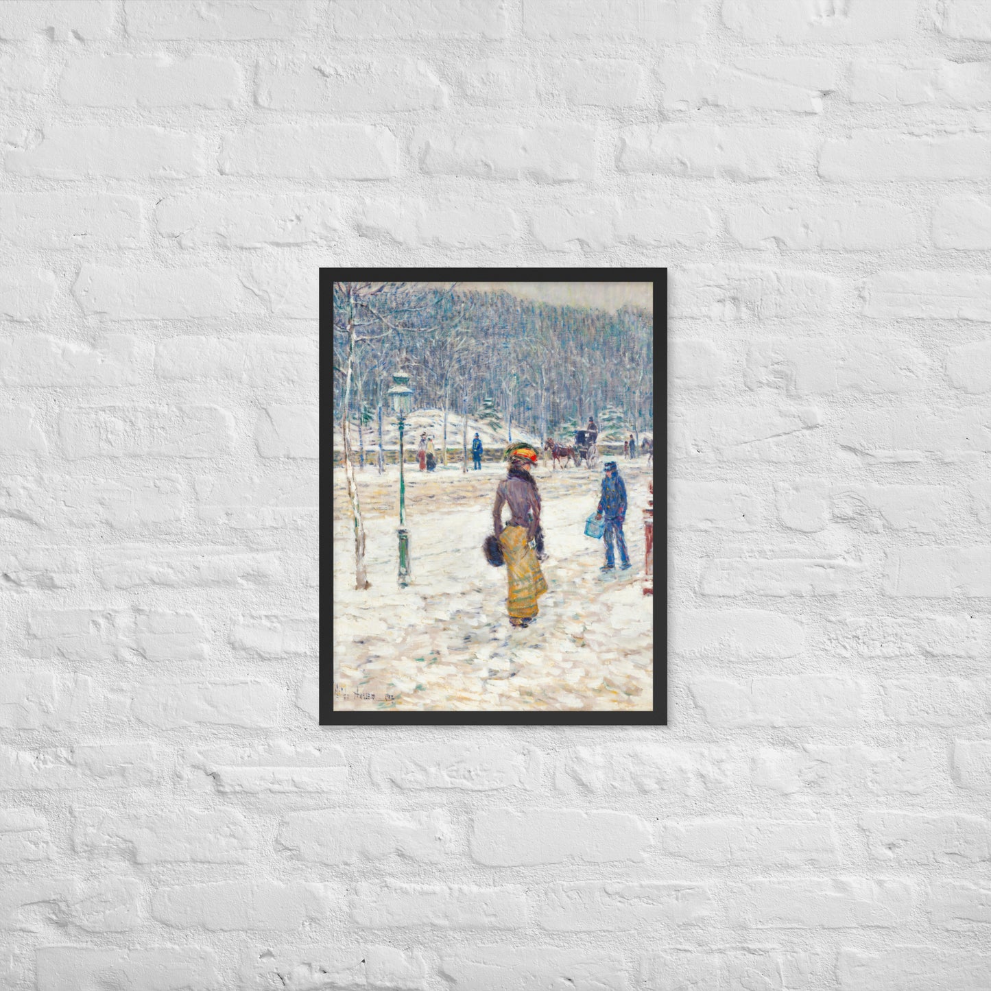 New York Street by Frederick Childe Hassam