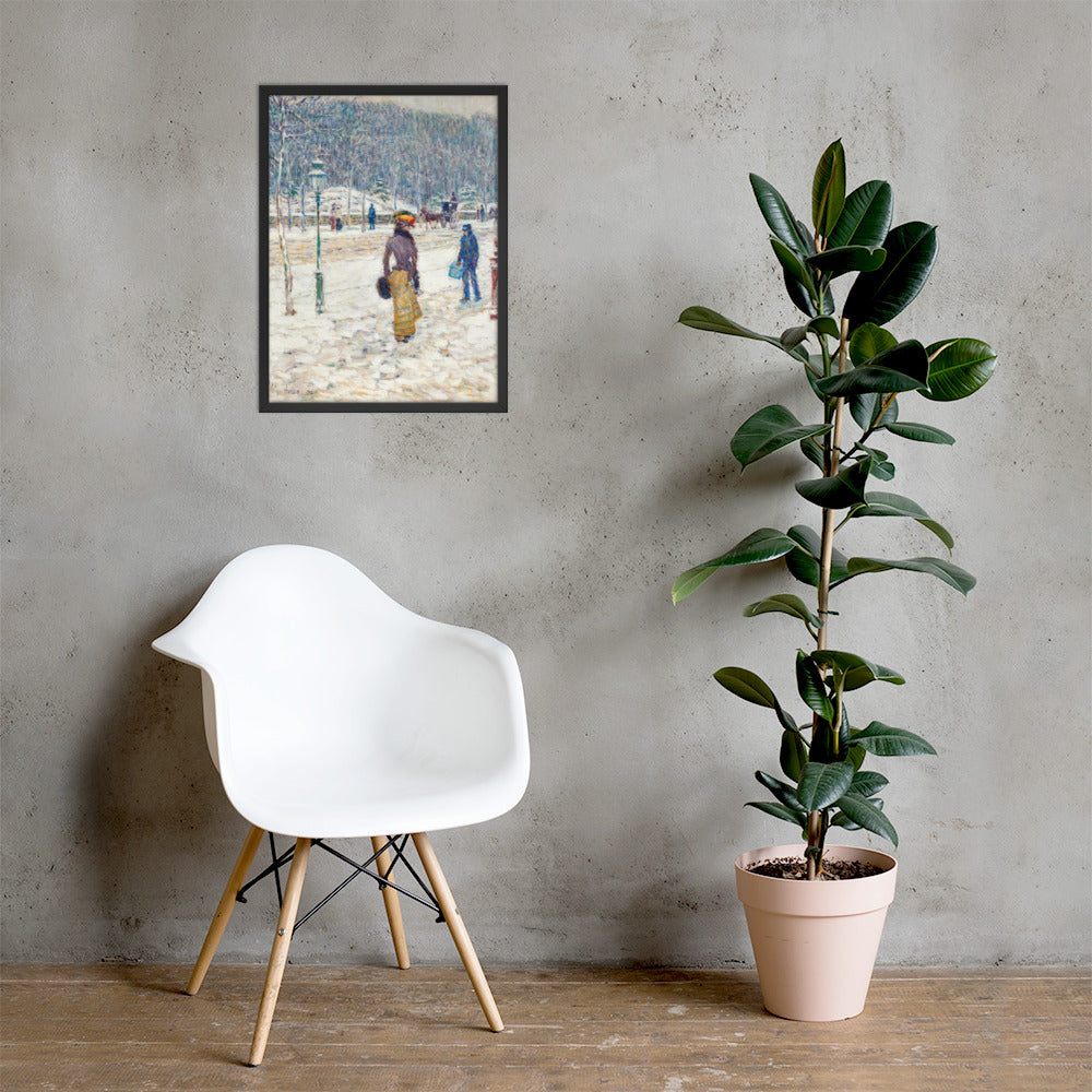 New York Street by Frederick Childe Hassam