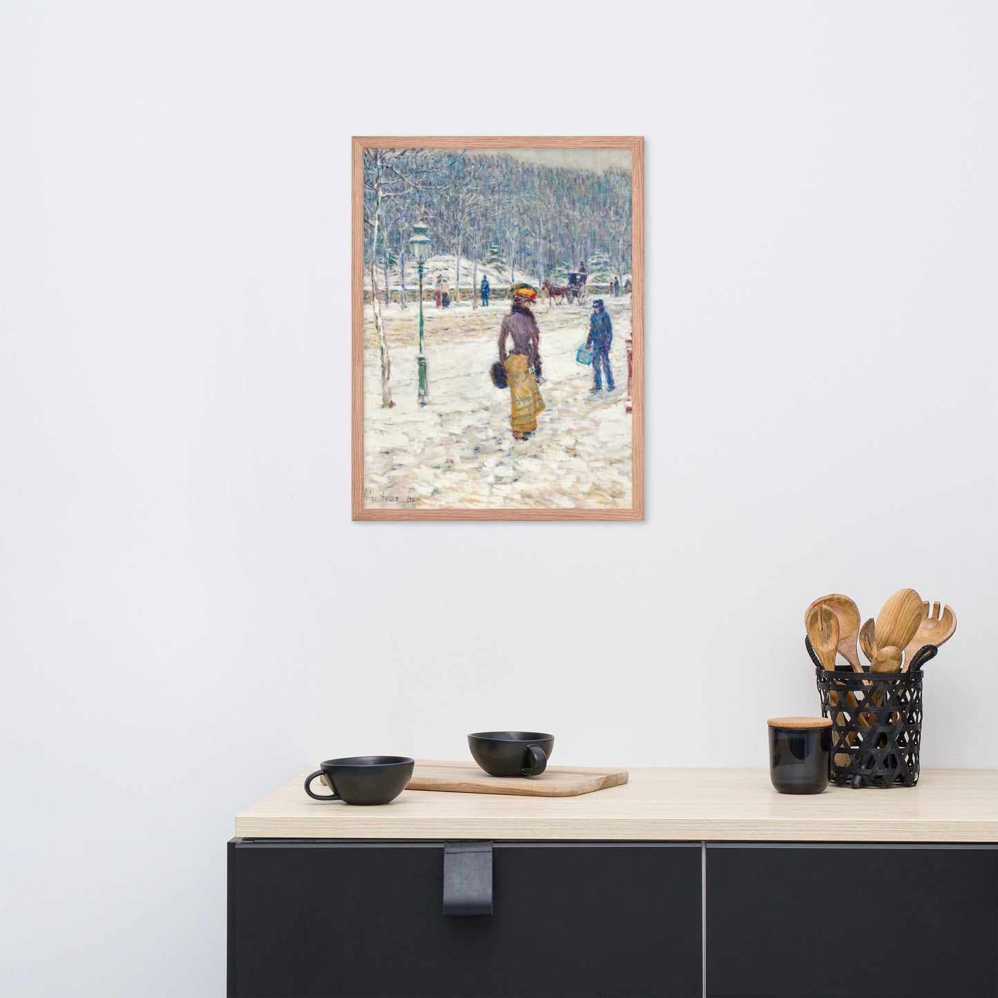 New York Street by Frederick Childe Hassam