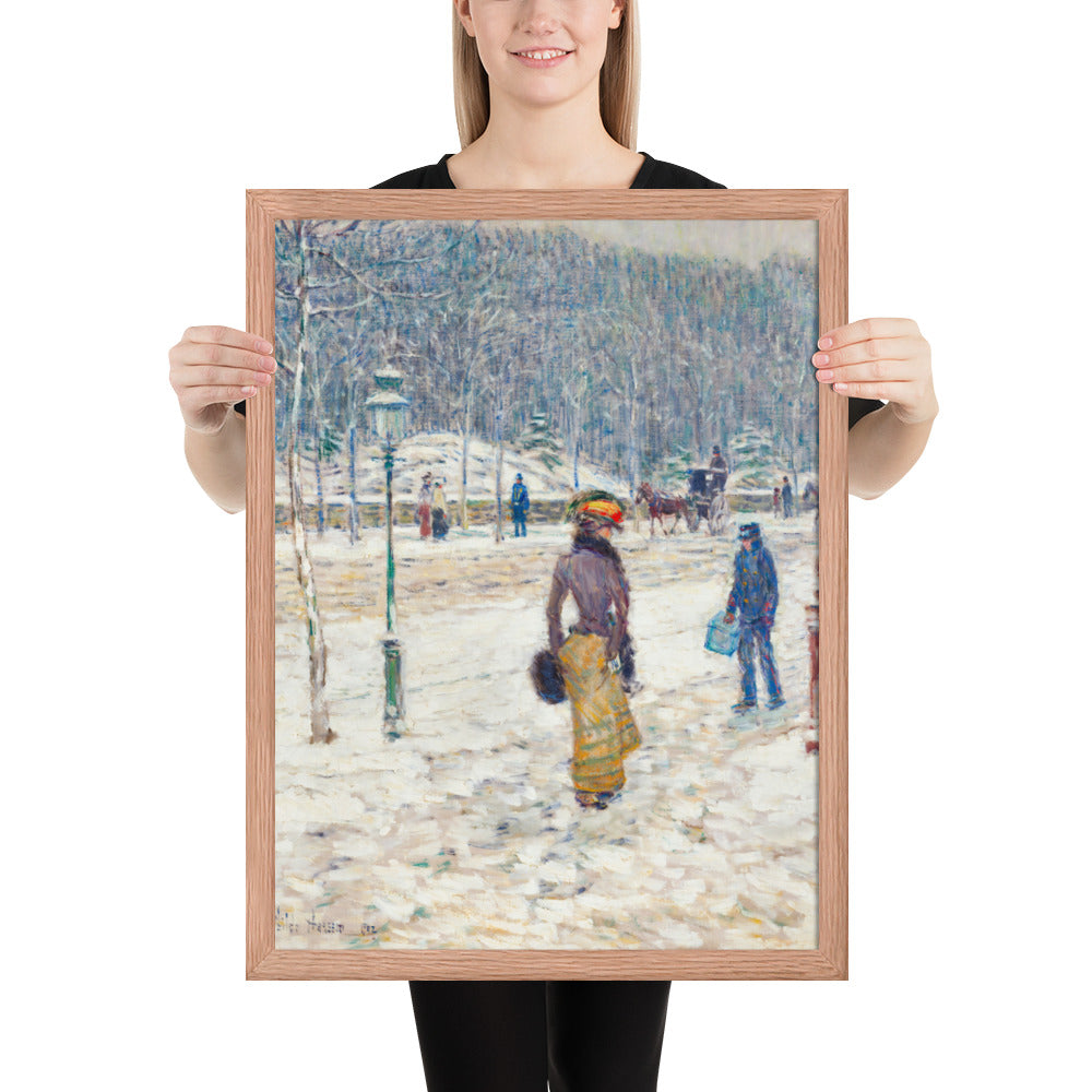 New York Street by Frederick Childe Hassam