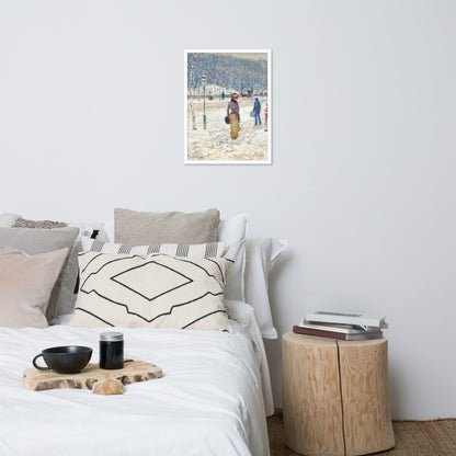 New York Street by Frederick Childe Hassam