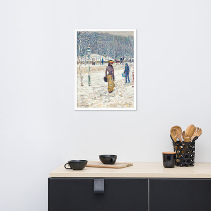 New York Street by Frederick Childe Hassam