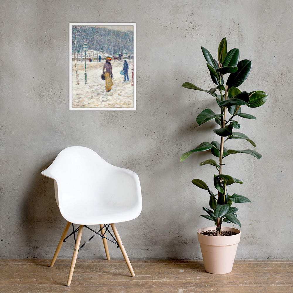 New York Street by Frederick Childe Hassam