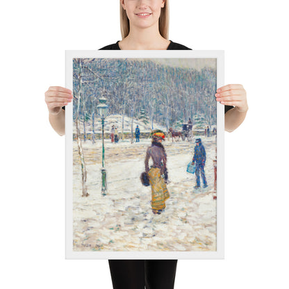 New York Street by Frederick Childe Hassam