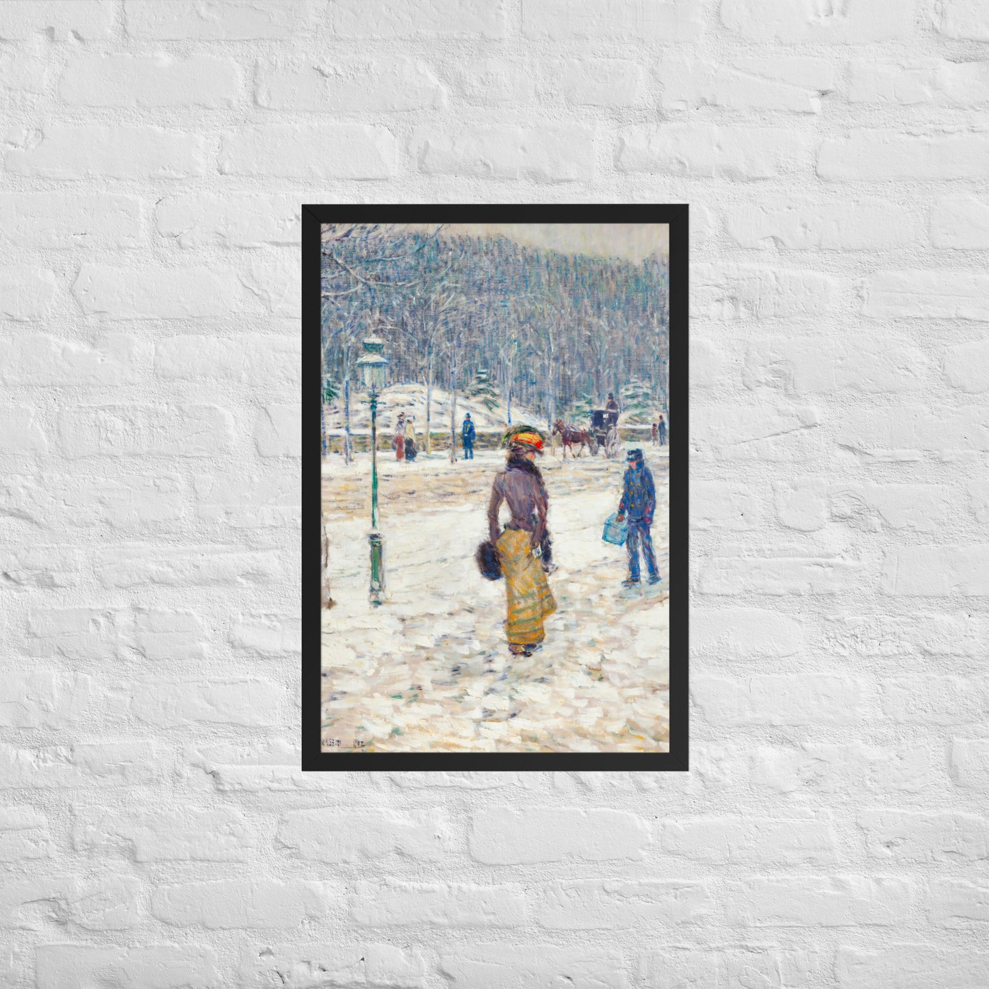 New York Street by Frederick Childe Hassam