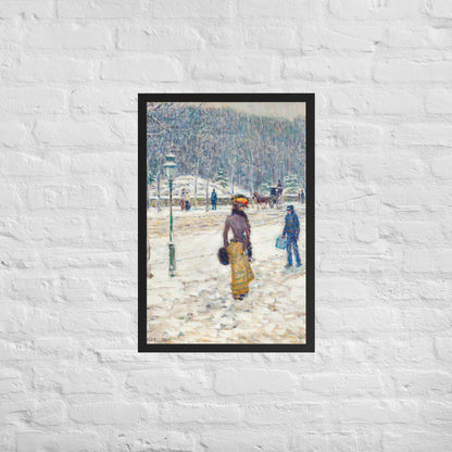 New York Street by Frederick Childe Hassam