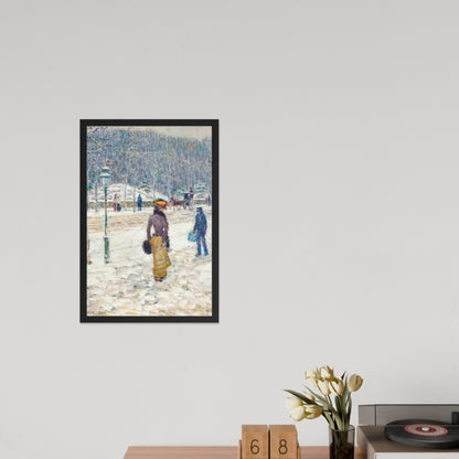 New York Street by Frederick Childe Hassam