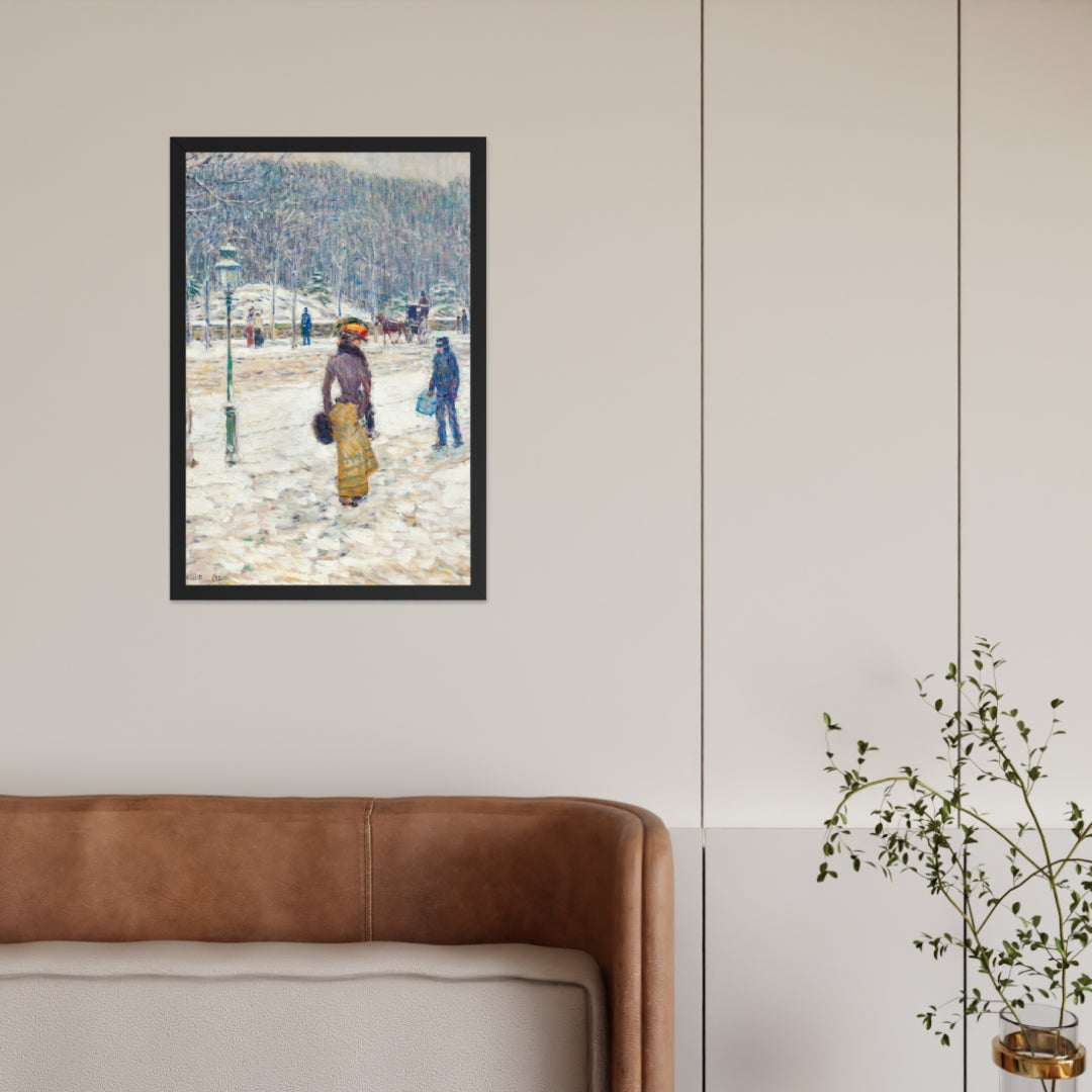 New York Street by Frederick Childe Hassam