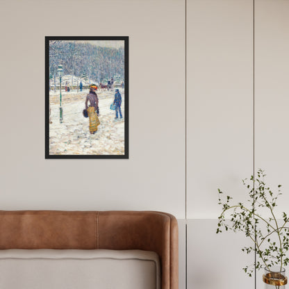 New York Street by Frederick Childe Hassam