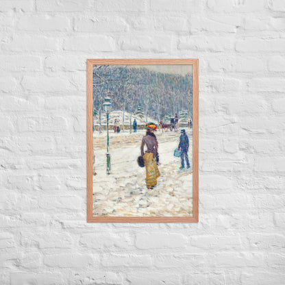 New York Street by Frederick Childe Hassam