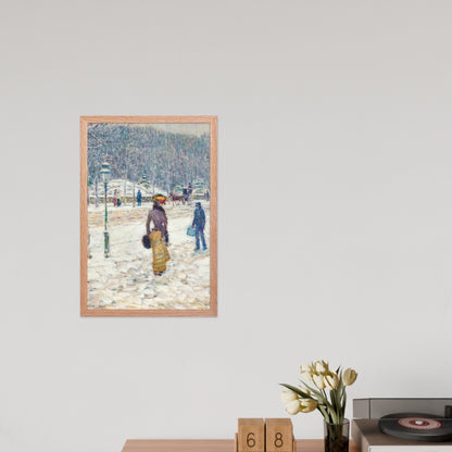 New York Street by Frederick Childe Hassam