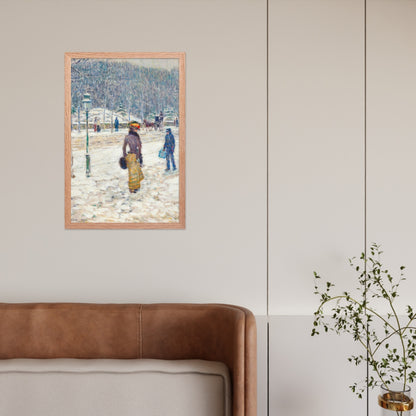 New York Street by Frederick Childe Hassam