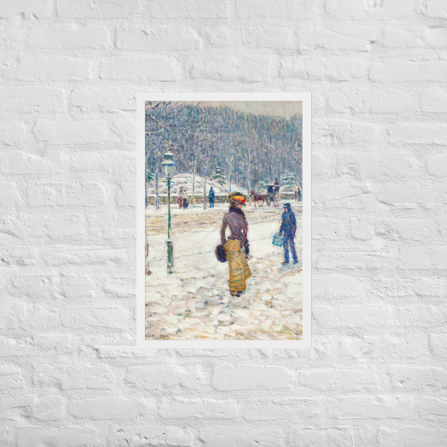 New York Street by Frederick Childe Hassam