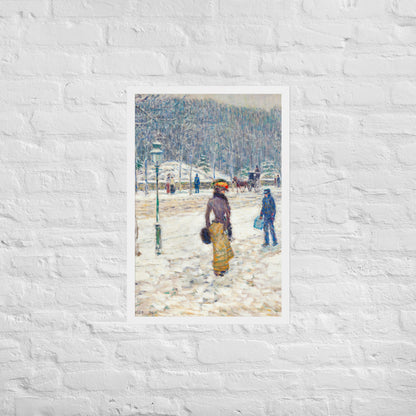 New York Street by Frederick Childe Hassam