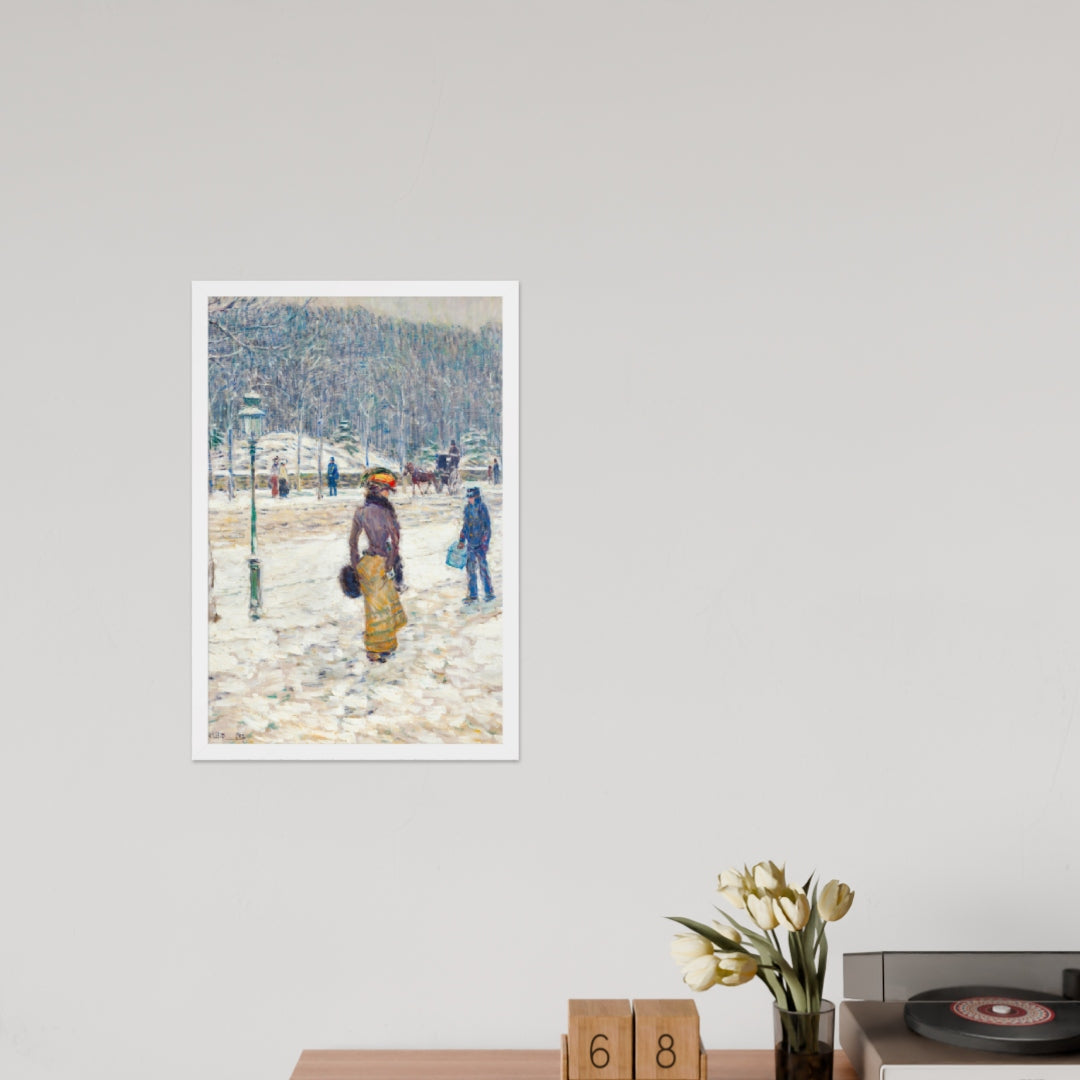 New York Street by Frederick Childe Hassam