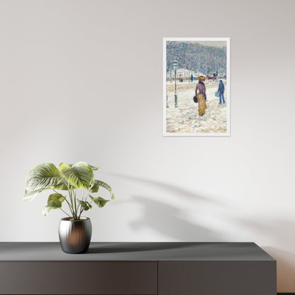 New York Street by Frederick Childe Hassam