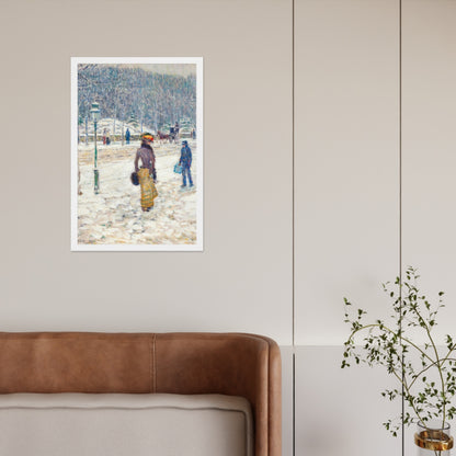 New York Street by Frederick Childe Hassam