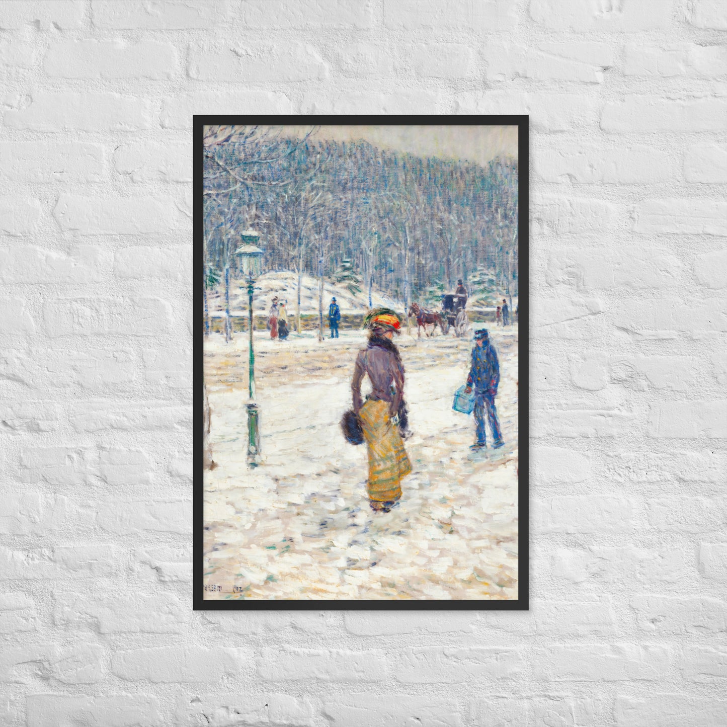 New York Street by Frederick Childe Hassam