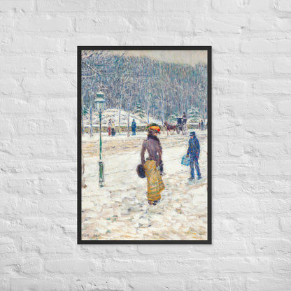 New York Street by Frederick Childe Hassam