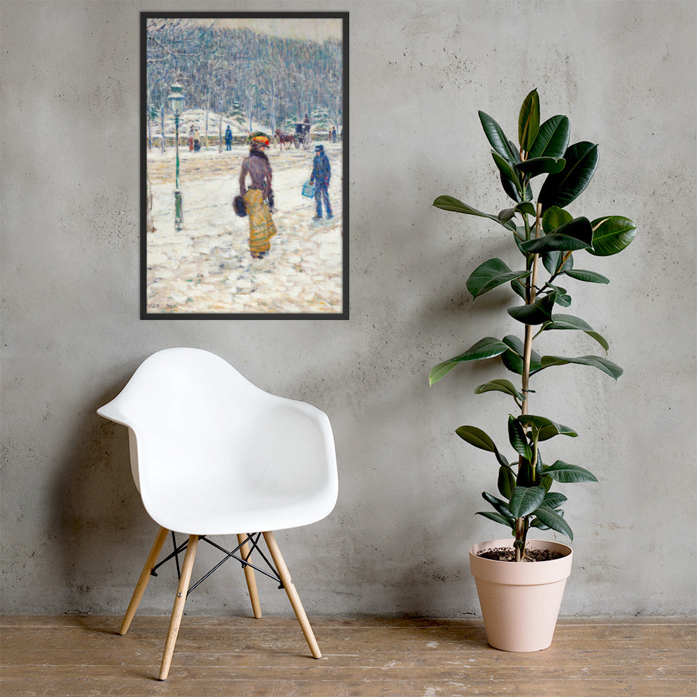 New York Street by Frederick Childe Hassam