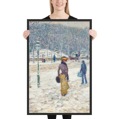 New York Street by Frederick Childe Hassam