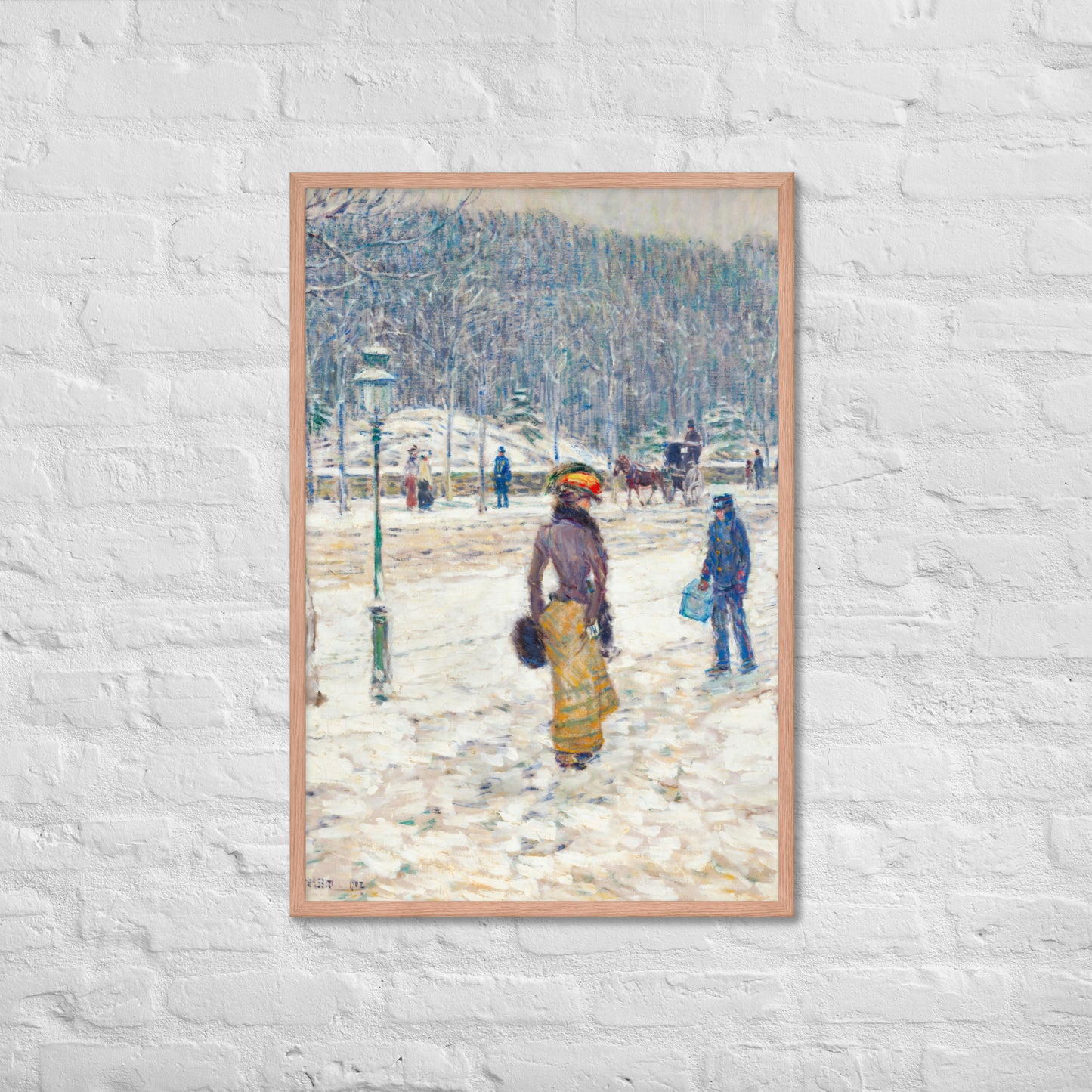 New York Street by Frederick Childe Hassam