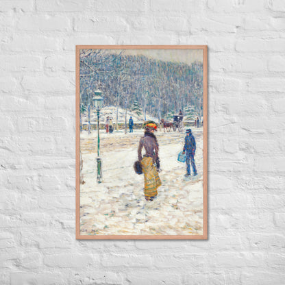 New York Street by Frederick Childe Hassam