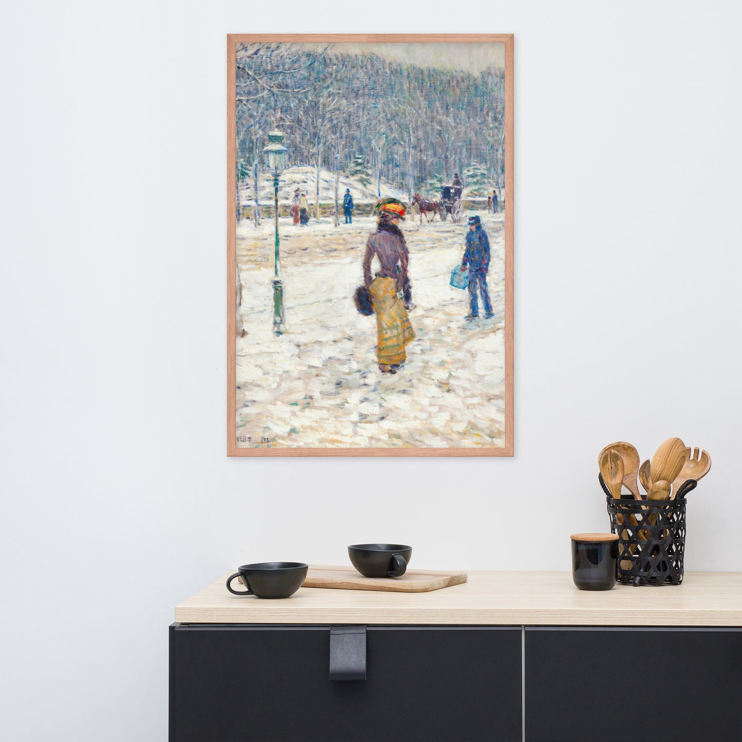 New York Street by Frederick Childe Hassam