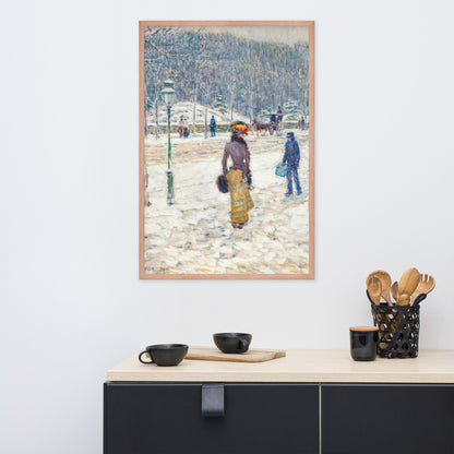 New York Street by Frederick Childe Hassam