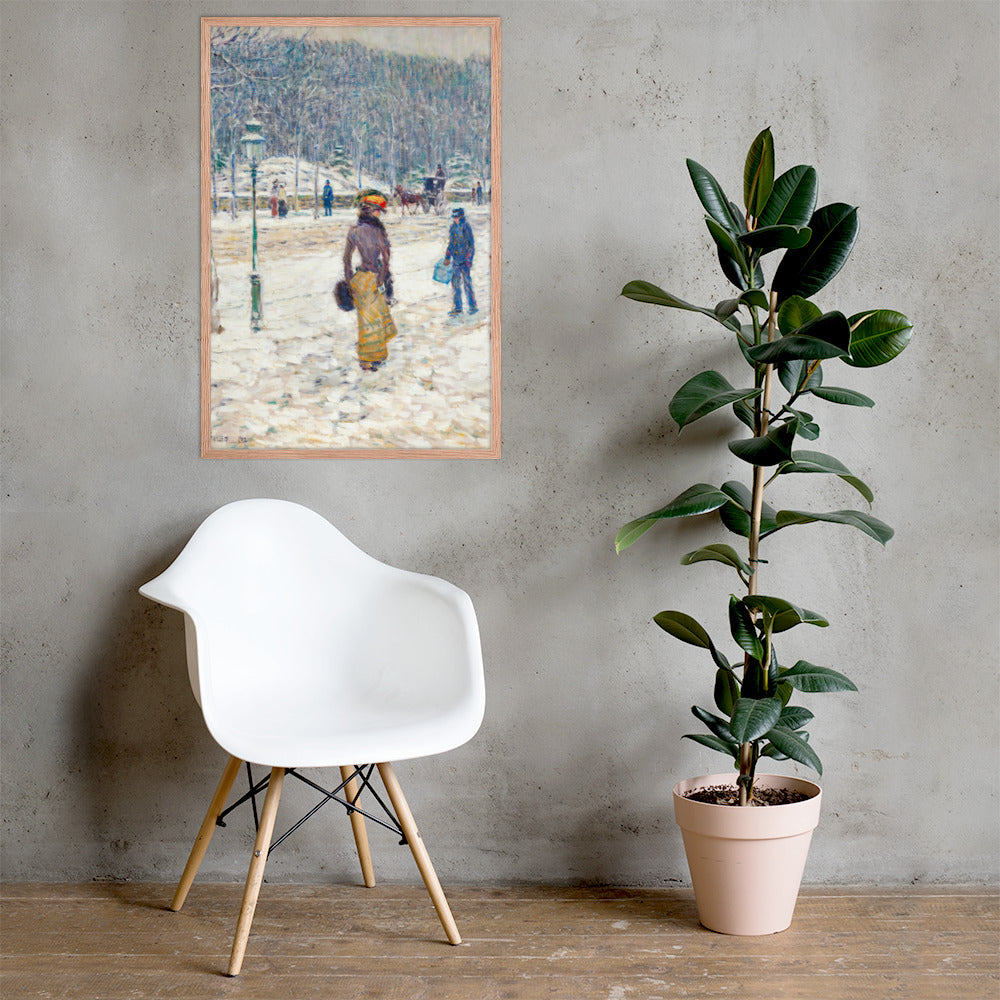 New York Street by Frederick Childe Hassam