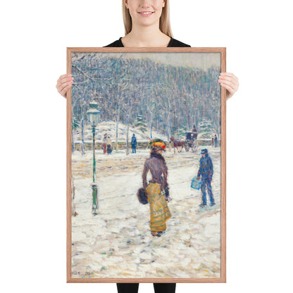 New York Street by Frederick Childe Hassam