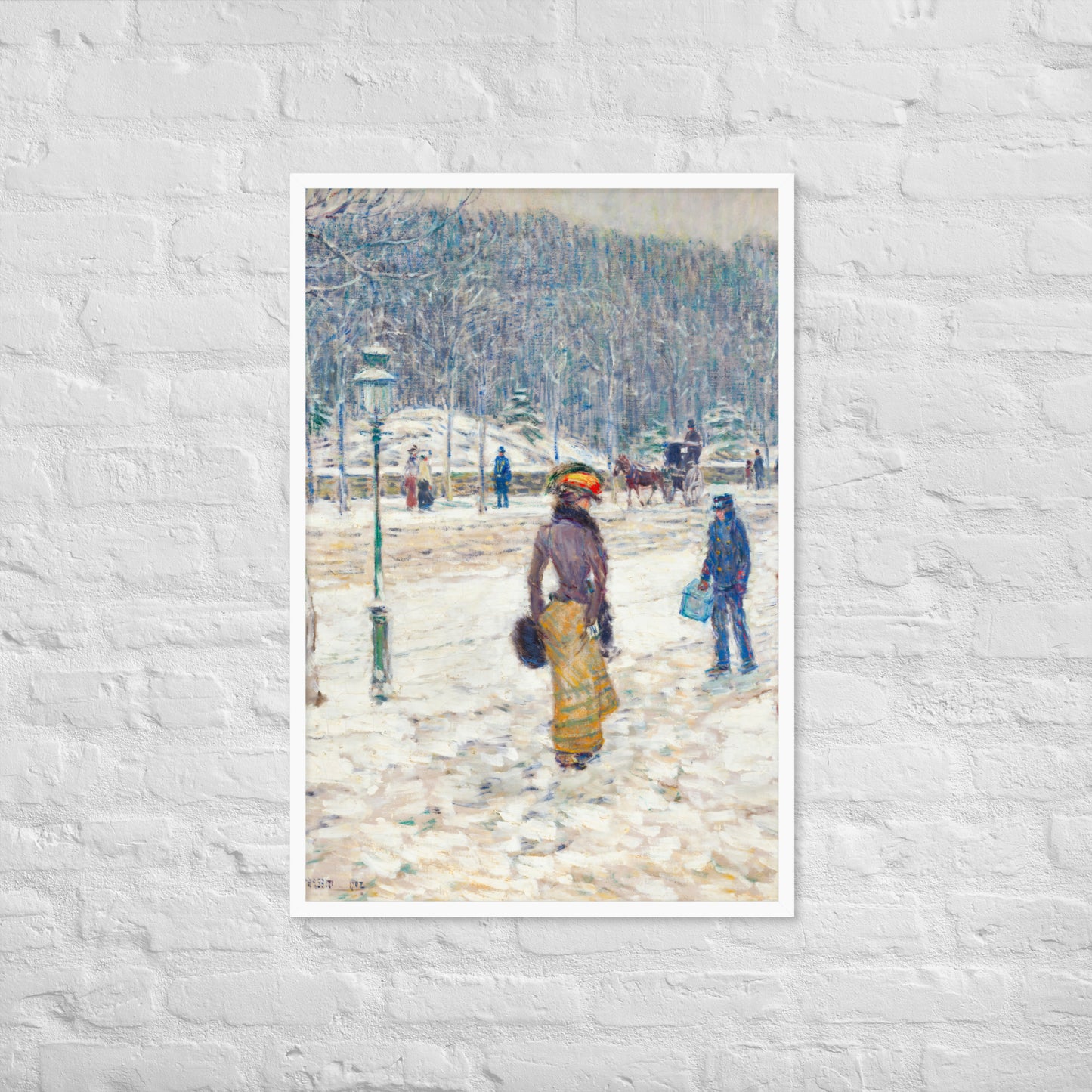 New York Street by Frederick Childe Hassam