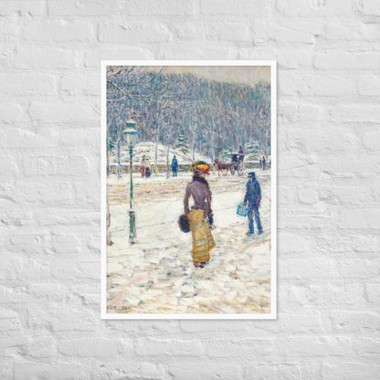 New York Street by Frederick Childe Hassam