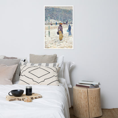 New York Street by Frederick Childe Hassam