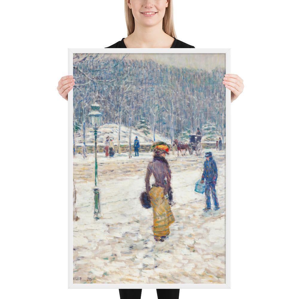 New York Street by Frederick Childe Hassam