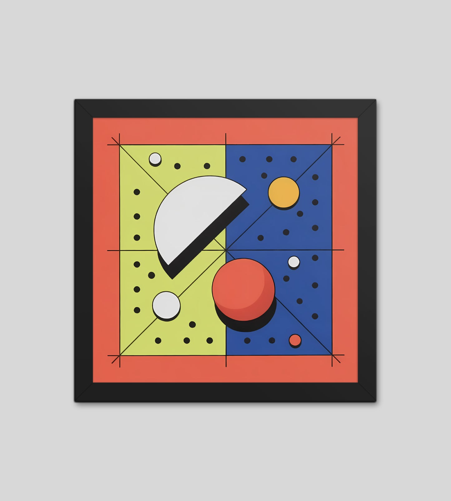 Quadrant Echo - Geometric Art
