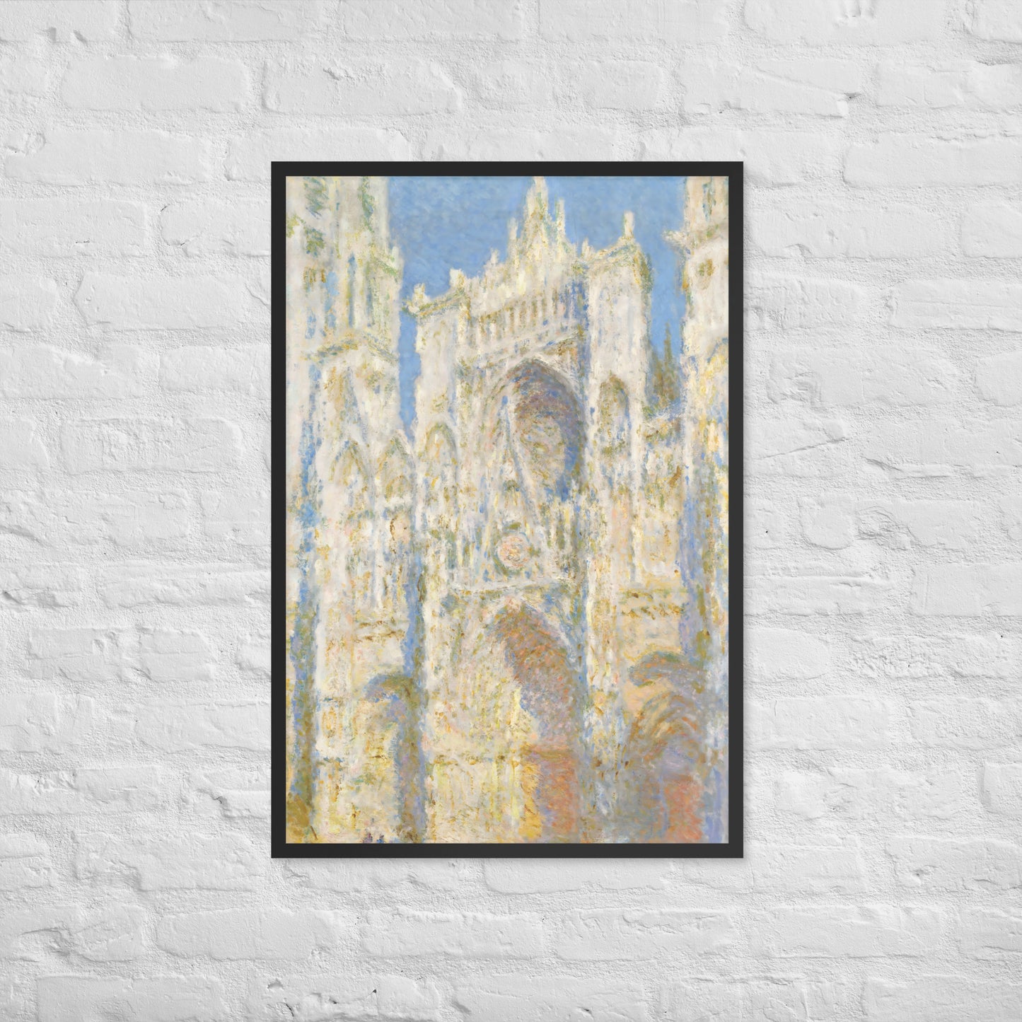 Rouen Cathedral; The Portal (Sunlight) by Claude Monet