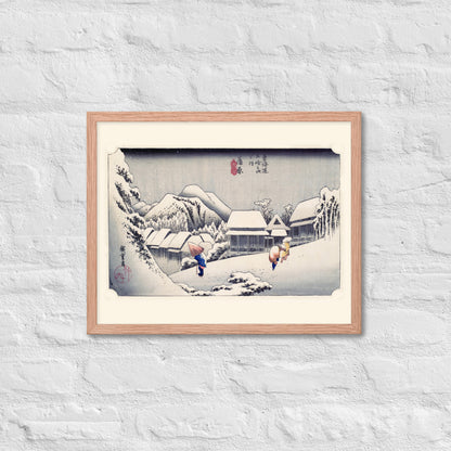 Evening Snow at Kanbara by Utagawa Hiroshige