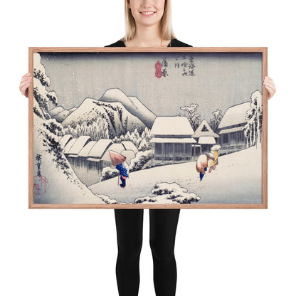 Evening Snow at Kanbara by Utagawa Hiroshige