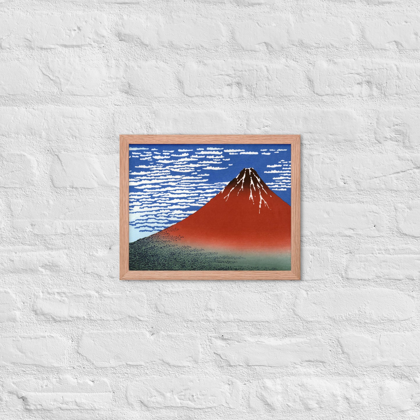 South Wind, Clear Sky (Red Fuji) by Katsushika Hokusai