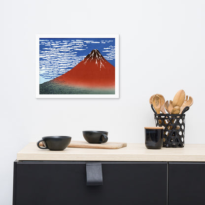 South Wind, Clear Sky (Red Fuji) by Katsushika Hokusai
