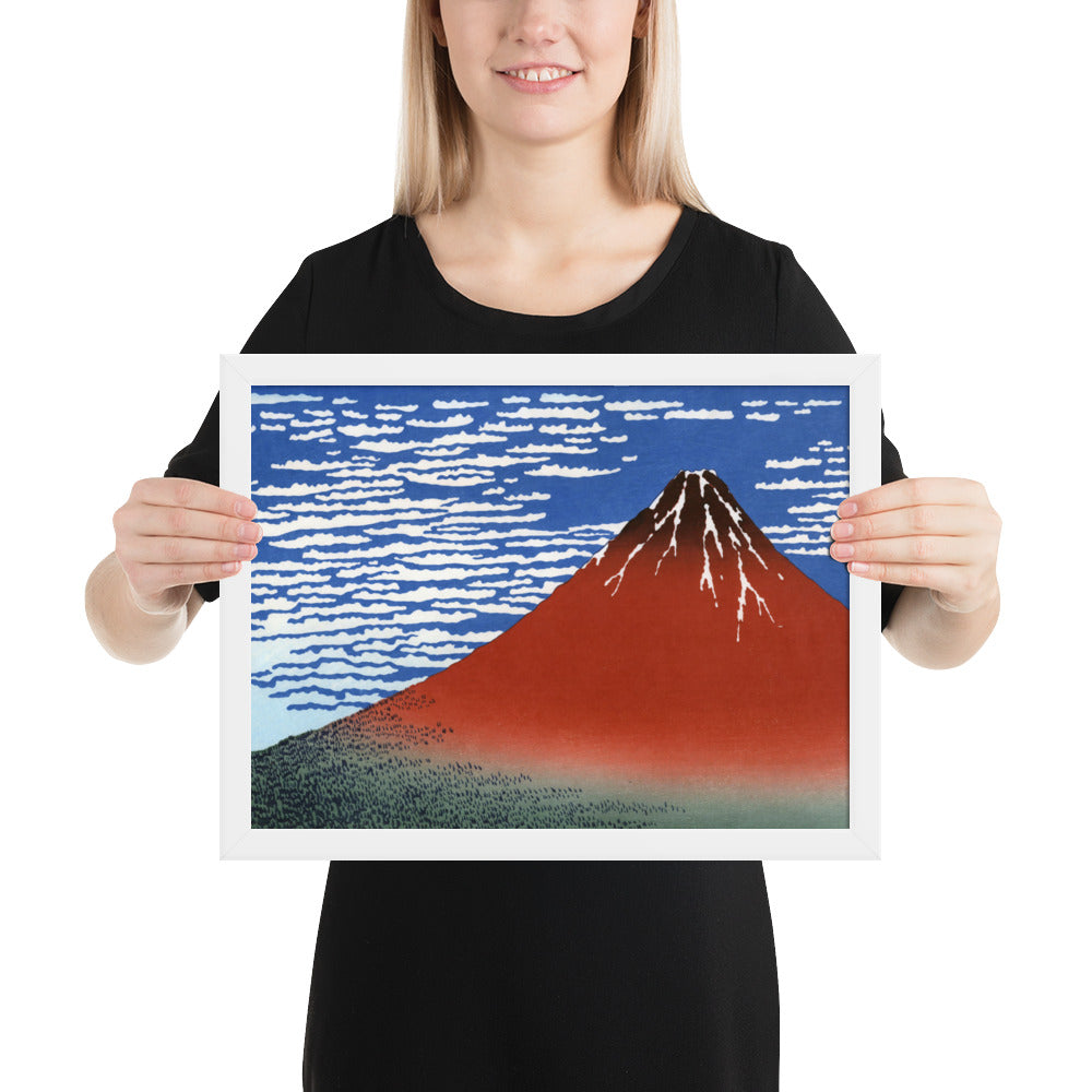 South Wind, Clear Sky (Red Fuji) by Katsushika Hokusai