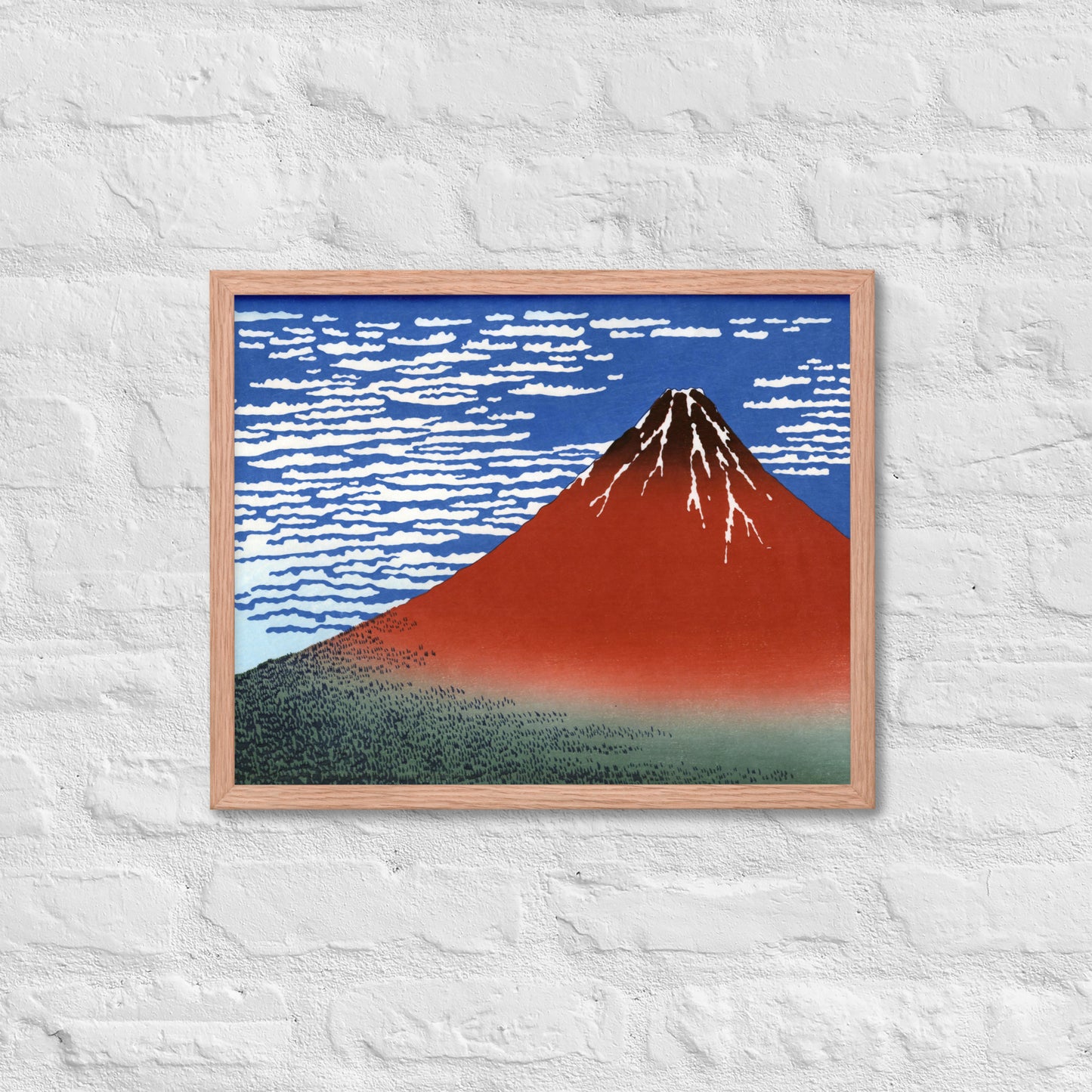 South Wind, Clear Sky (Red Fuji) by Katsushika Hokusai