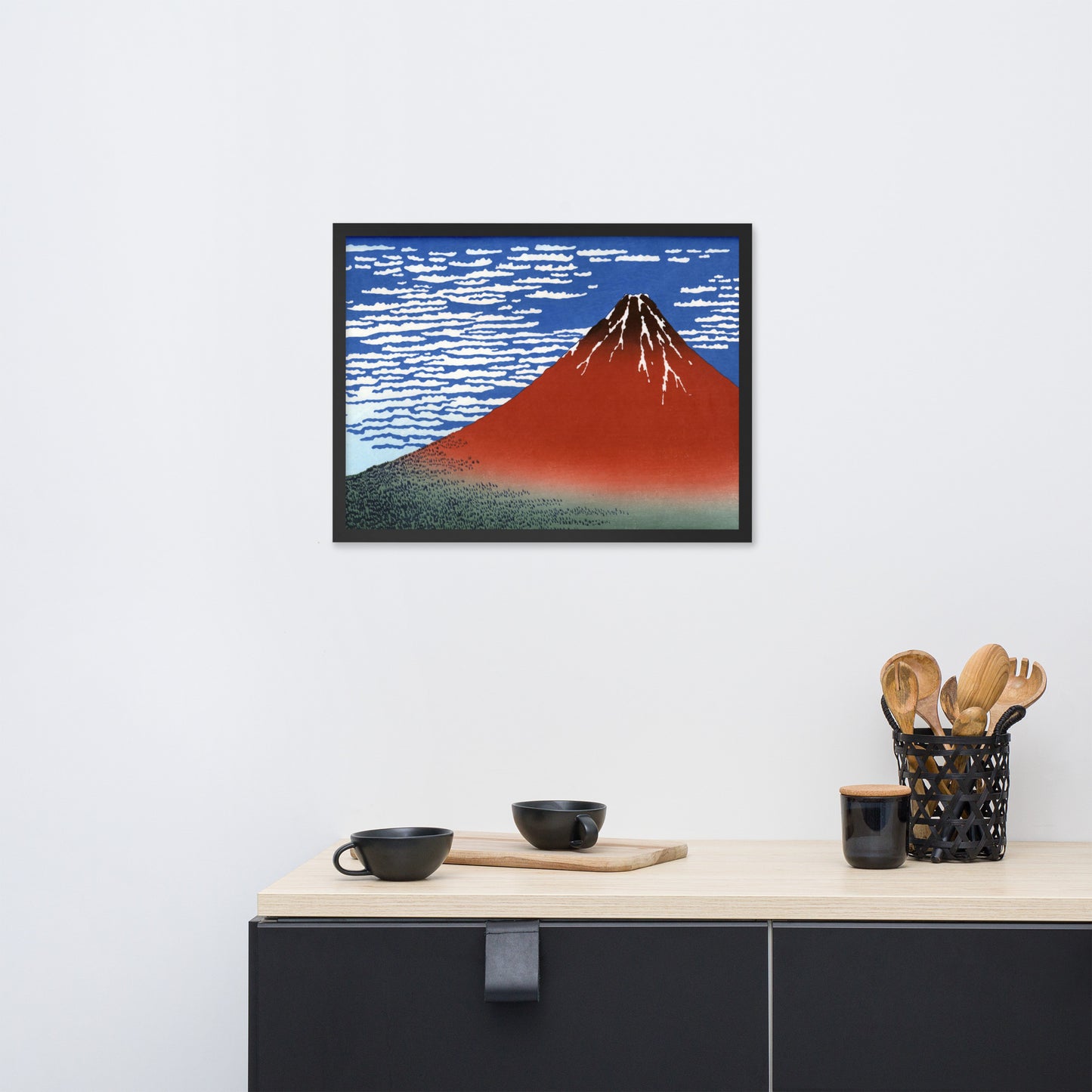 South Wind, Clear Sky (Red Fuji) by Katsushika Hokusai