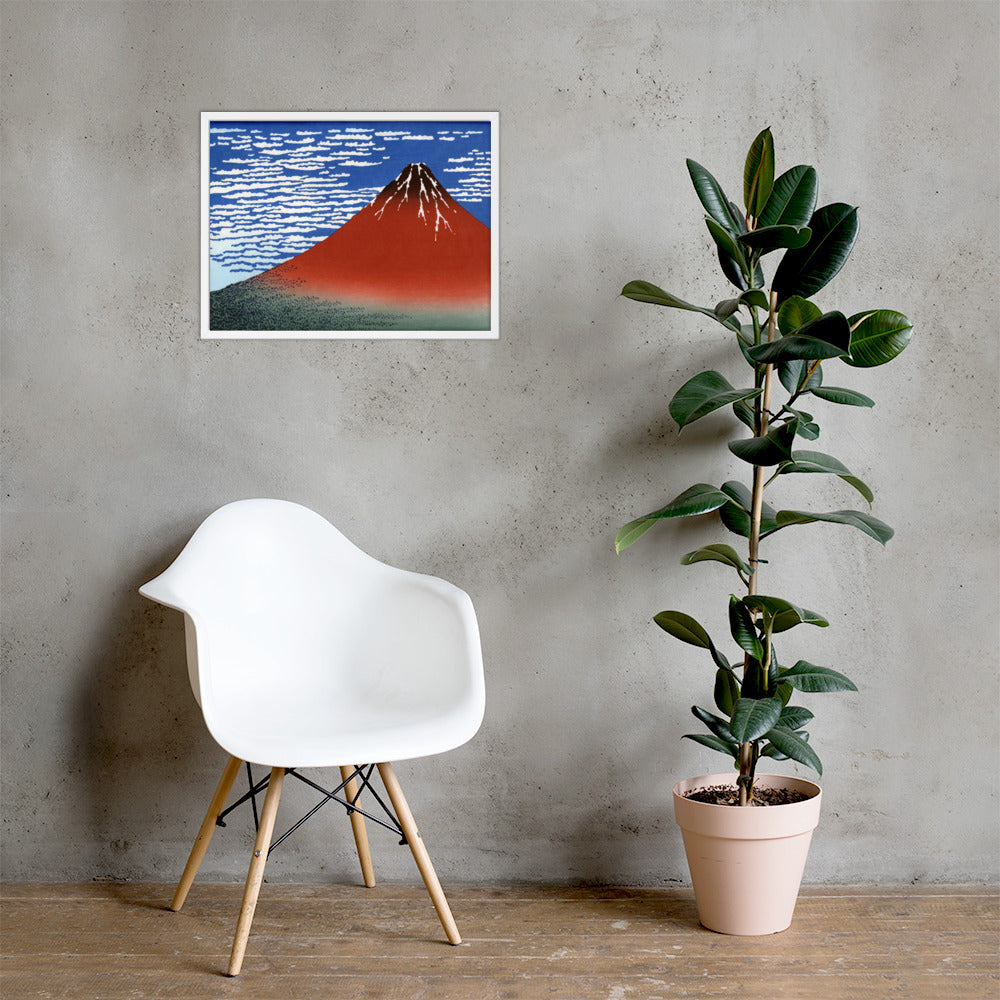 South Wind, Clear Sky (Red Fuji) by Katsushika Hokusai