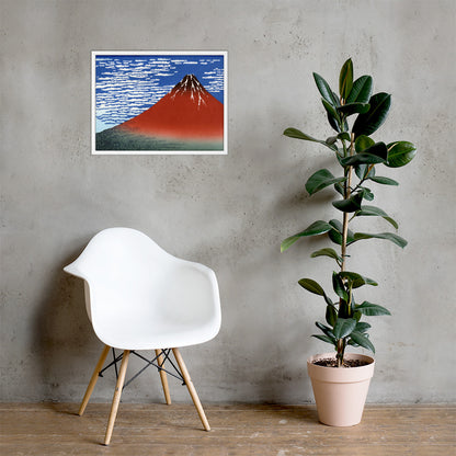 South Wind, Clear Sky (Red Fuji) by Katsushika Hokusai