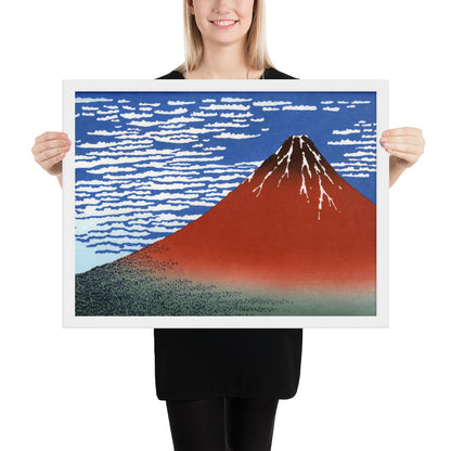 South Wind, Clear Sky (Red Fuji) by Katsushika Hokusai