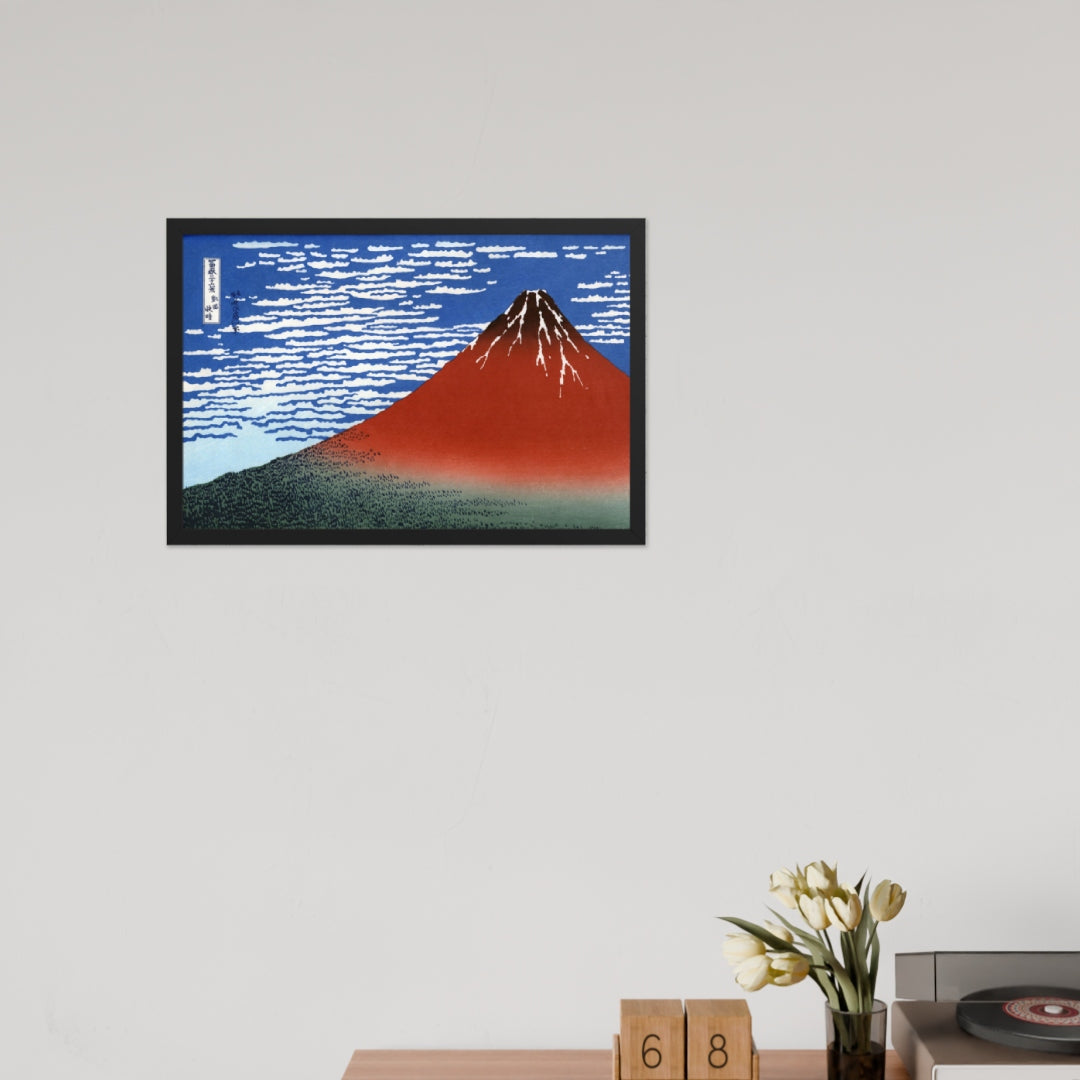 South Wind, Clear Sky (Red Fuji) by Katsushika Hokusai