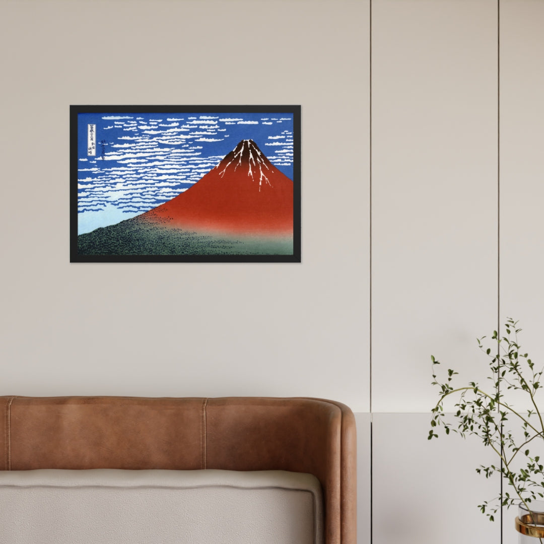 South Wind, Clear Sky (Red Fuji) by Katsushika Hokusai